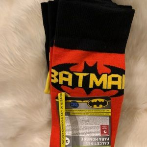 New 3 pack BATMAN DC Red Black Yellow SOCKS Crew Mens 9.5-12